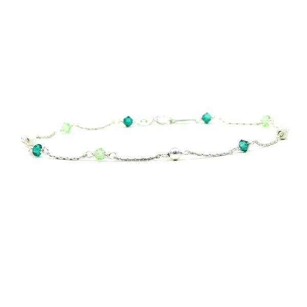 Bracelet by Ichiban - Charm Emerald 925 Silver