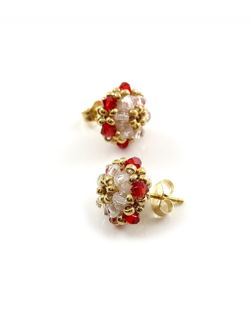 Minidaisies Light Siam - earrings