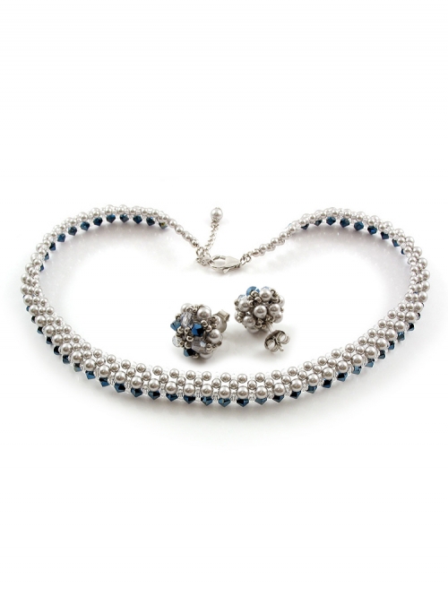Set necklace and stud earrings by Ichiban - Luxury Ultramarine
