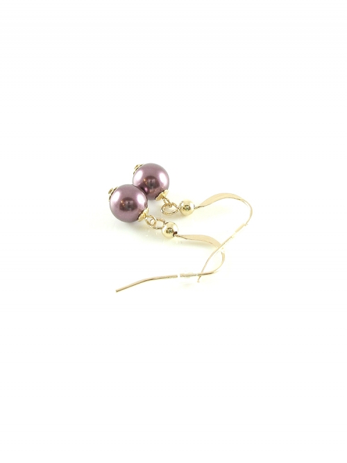 Dangle earrings by Ichiban - Prom Queen Burgundy 