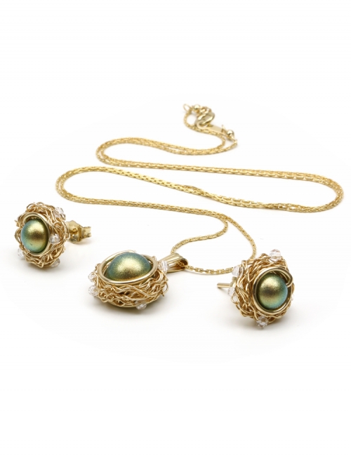 Set pendant and earrings by Ichiban - Sweet Herbs