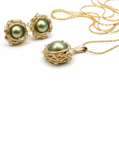 Set pendant and earrings by Ichiban - Sweet Herbs