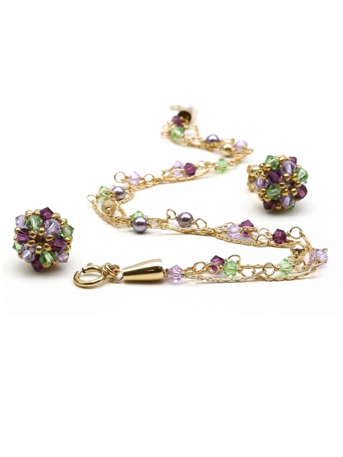 Set bracelet and stud earrings by Ichiban - Spring Mood Free Spirit