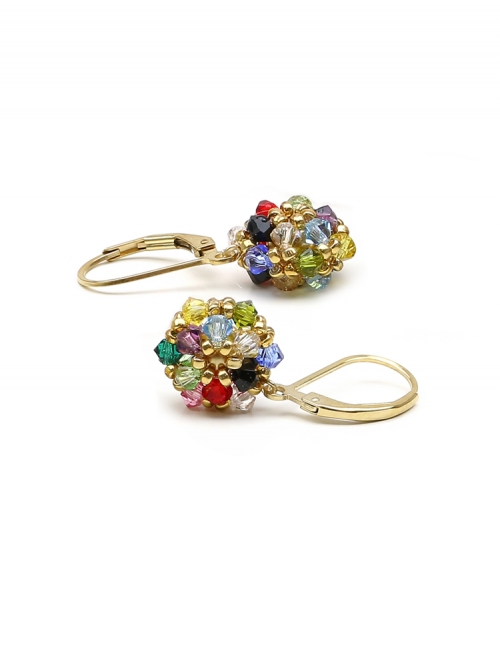 Leverback earrings by Ichiban - Daisies Multicolor