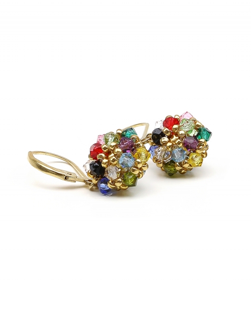 Leverback earrings by Ichiban - Daisies Multicolor