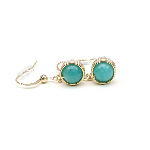 Earrings by Ichiban - Busted Gemstone Amazonite