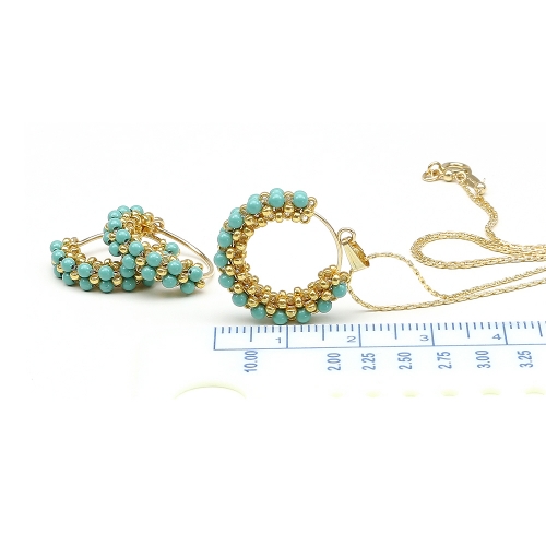 Set pendant and earrings by Ichiban - Primetime Pearls Jade