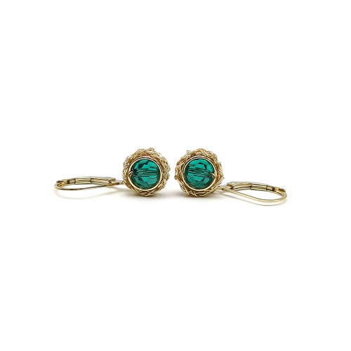 Leverback earrings by Ichiban - Sweet Emerald