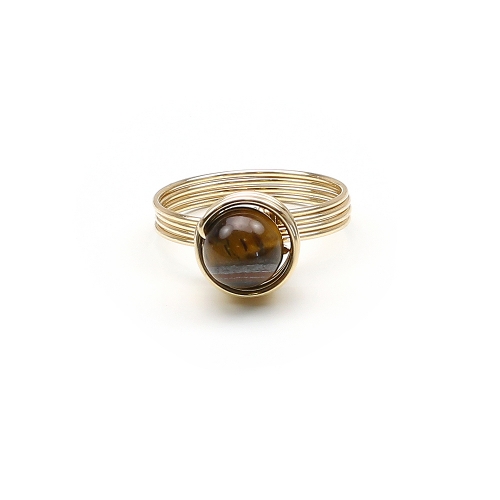 RIng by Ichiban - Busted Gemstone Deluxe Tiger's Eye