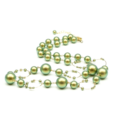 Necklace by Ichiban - Gravity Iridescent Green