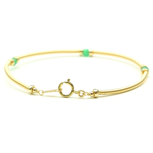 Gemstone bracelet by Ichiban - Vogue Green Onyx