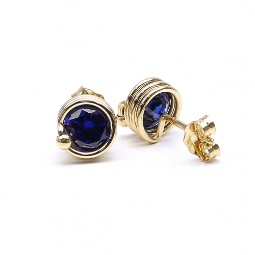 Stud earrings by Ichiban - Busted Dark Blue