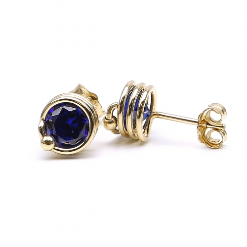 Stud earrings by Ichiban - Busted Dark Blue