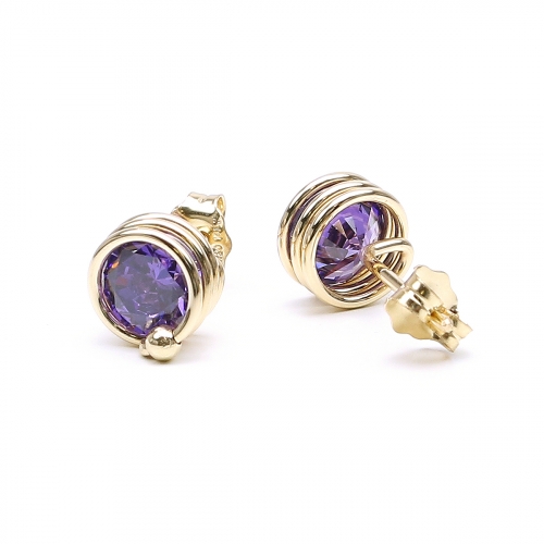 Stud earrings by Ichiban - Busted Purple