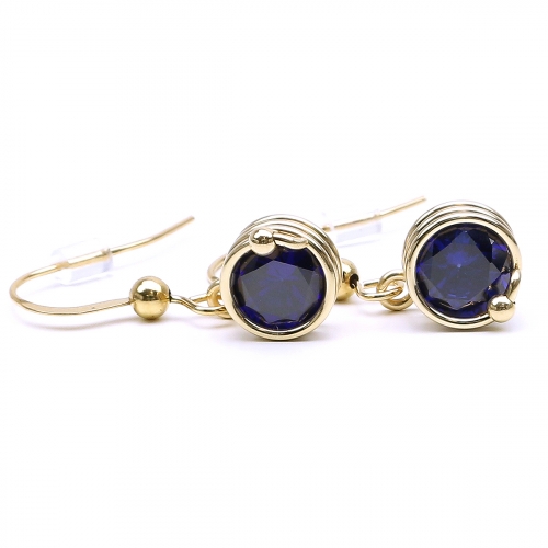 Dangle earrings by Ichiban - Busted Dark Blue