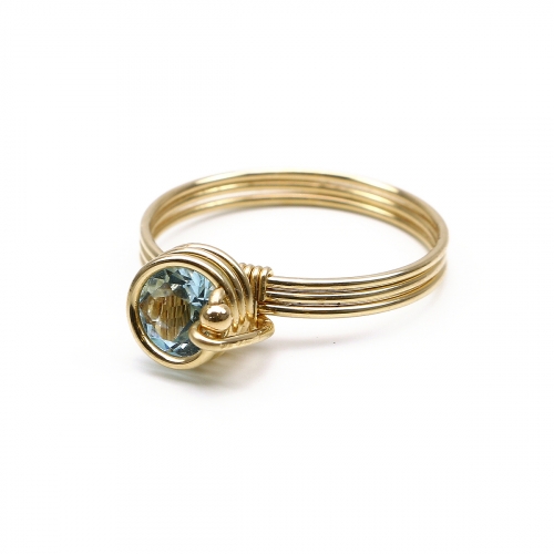 Ring by Ichiban - Busted Deluxe Gemstone Sky Blue Topaz