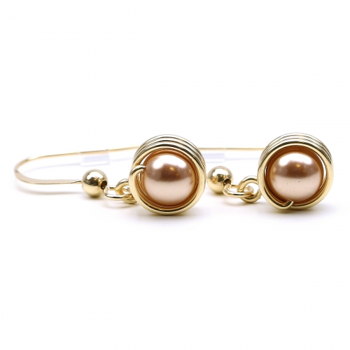 Earrings by Ichiban - Busted Pearls Rose Gold