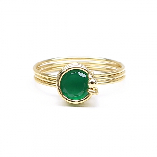 Ring by Ichiban - Busted Deluxe Green Onyx 