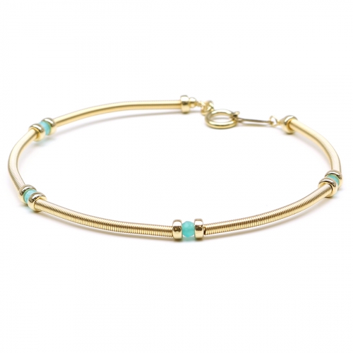 Gemstone bracelet by Ichiban - Vogue Amazonite