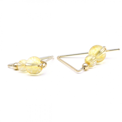 Gemstone earrings by Ichiban - Fancy Citrine