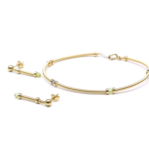 Set bracelet and stud earrings by Ichiban - Vogue Gemstone Mix