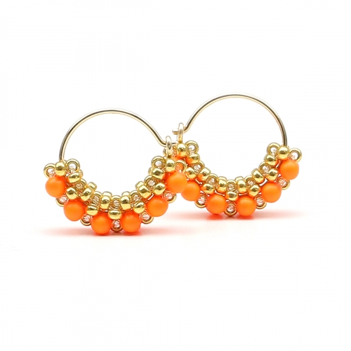 Cercei Ichiban - MiniDiva Pearls Neon Orange