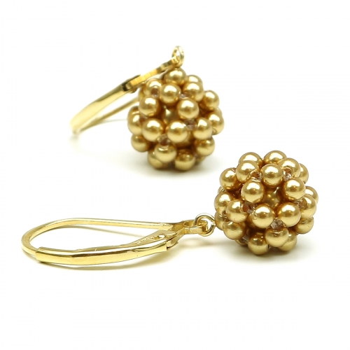Leverback earrings by Ichiban - Gold Berry