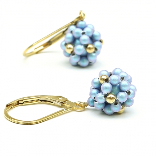Leverback earrings by Ichiban - Blue Sky Berry