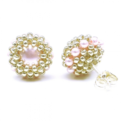 Stud earrings by Ichiban - Teeny Tiny Rosaline AG925