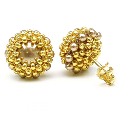 Stud earrings by Ichiban - Teeny Tiny Bronze - stud earrings