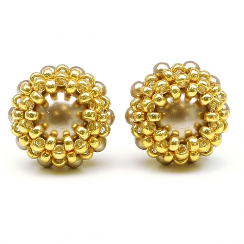 Stud earrings by Ichiban - Teeny Tiny Bronze - stud earrings