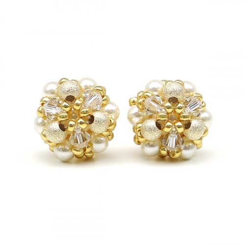 Stud earrings by Ichiban - Daisies Stardust 14K Yellow Gold
