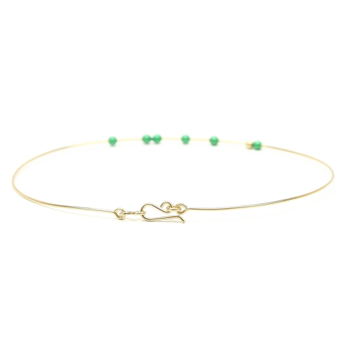 Simple Style Pearls - Eden Green - fixed bracelet