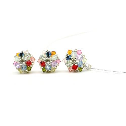 Set pendant, choker and stud earrings by Ichiban -  Daisies Summer Mood AG925