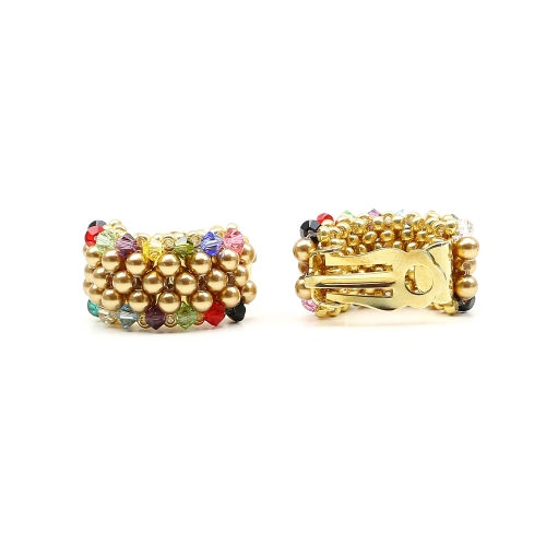 Beauty Multicolor - clips earrings by Ichiban Jewelry