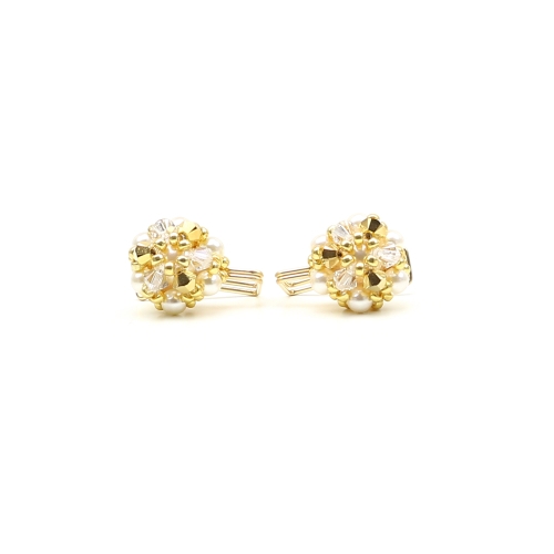 Daisies Aurum - clips earrings Ichiban Jewelry