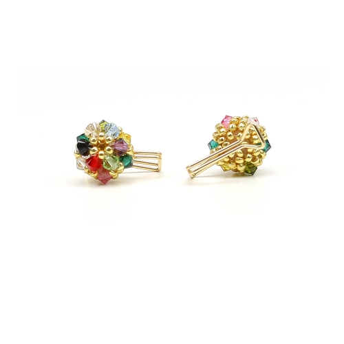 Daisies Multicolor - cercei clips Ichiban Bijuterii