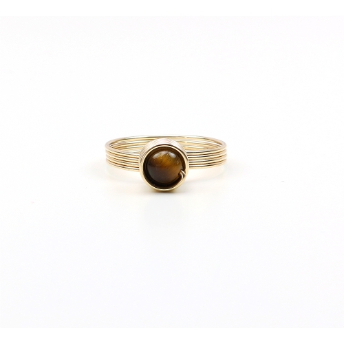 RIng by Ichiban - Busted Gemstone Deluxe Tiger's Eye