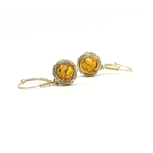 Leverback earrings by Ichiban - Sweet Topaz
