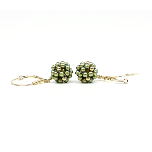 Leverback earrings by Ichiban - Green Berry