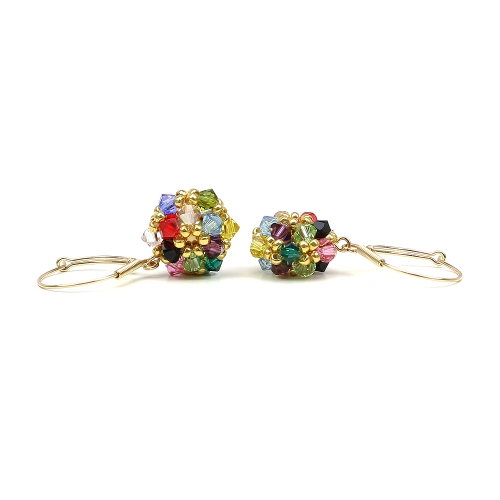 Leverback earrings by Ichiban - Daisies Multicolor