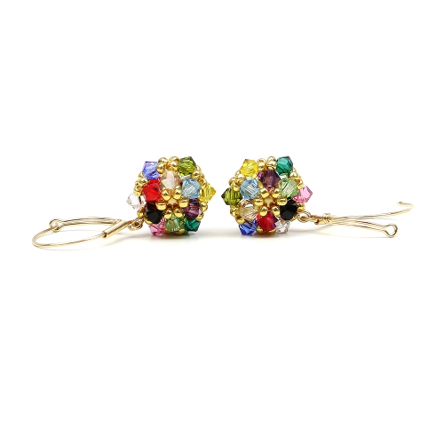 Leverback earrings by Ichiban - Daisies Multicolor