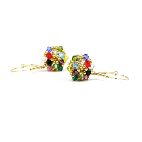 Leverback earrings by Ichiban - Daisies Multicolor